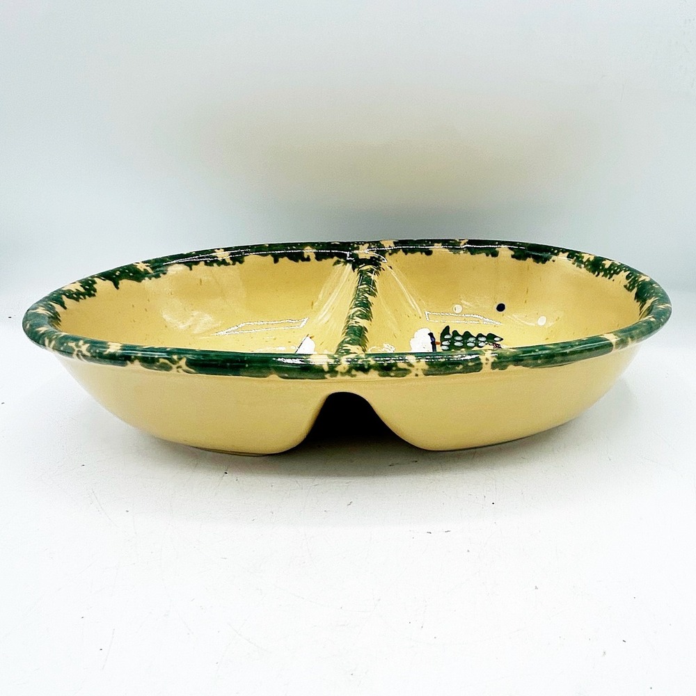 Country Snowman Stoneware Divided Dish by LTD Commodities, Inc - Picture 8 of 13
